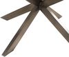 Esstisch rund ⌀ 137 cm Marmor schwarz / Kreuzgestell Eisen Antik Grau BARCELONA #407 Bild 4