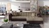 ELTAP 'Sorento', Ecksofa, Eckcouch, Beige / Braun, 78 x 194 x 296 cm, Rechts Bild 2