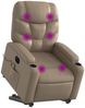vidaXL Massagesessel mit Aufstehhilfe Elektrisch Cappuccino Kunstleder 3204685 Bild 3