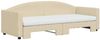 vidaXL Tagesbett Ausziehbar mit Matratzen Creme 80x200 cm Stoff 3197205 Bild 3