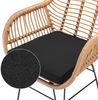 Casaria 'BALI ' Balkonset, 3-tlg, Wetterfest, Polyrattan, pulverbeschichteter Stahl, Rattan Look Bild 3