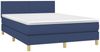 vidaXL Boxspringbett mit Matratze & LED Blau 140x190 cm Stoff 3133555 Bild 3