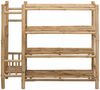 vidaXL Schuhregal mit Regal mit Speicher Natur 88 x 27 x 80 cm Bambus 42028238 Bild 4