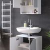 Badmöbel-Set Irma Weiß Hochglanz mit Einsätzen 2 Teile, Unterschrank 60 cm Vicco Bild 5