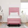 vidaXL Boxspringbett mit Kopfteil Rosa 190 x 90 cm Samt 3344419 Bild 3