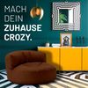 Lumaland runde Outdoor Sitzsack-Lounge, Polyester, Braun, 90 x 50 cm, 320 l Bild 3