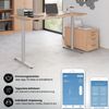 bümö elektrisch höhenverstellbarer Schreibtisch 120x80 cm mit Memory, Bluetooth & App-Steuerung - Schreibtisch höhenverstellbar elektrisch , elektrischer Schreibtisch Ahorn, Gestell graphit, XDLR-12-3-G Bild 3