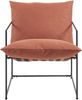 Sessel Utsjoki 90x61x70 cm Schwarz/Orange [en. casa] Bild 5