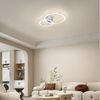 Nettlife LED Deckenleuchte Wohnzimmer 2 Ringe Schwarz/Weiß/Silber Modern 23W Deckenlampe 40.5CM, Nicht dimmbar, LED fest integriert, Warmweiß, für Wohnzimmer Schlafzimmer Flur Büro Balkon Küche Bild 4