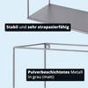 KHG Wandregal 3er Set grau aus Metall pulverbeschichtet, großes Regal 40 x 40 x 15 cm, Hängeregal ideal für Bücher, Pflanzen & Deko, für Wohn-, Ess-, Schlaf-, Badezimmer & Küche Bild 2