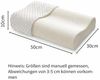 YaLiva Decor Kopfkissen ergonomisches Nackenkissen mit Memory Foam, extra weich, orthopädisch für Seiten- & Rückenschläfer, weiß, 50 x 30 x 10 cm Bild 2