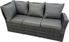 Fimous Hoher Rücken Rattan Ecksofa Set Gartenmöbel Sofa Gas Feuertisch Gasheizung Sessel 7 Sitzer Bild 3