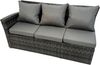 Fimous Hoher Rücken Rattan Ecksofa Set Gartenmöbel Sofa Gas Feuertisch Gasheizung Sessel 7 Sitzer Bild 4