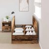 vidaXL Aufbewahrungsbettgestell Altholz 80 x 200 cm Holzwerkstoff 3335339 Bild 3