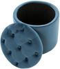 CLP Sitzhocker Pantin Samt mit Stauraum,blau Bild 4