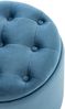 CLP Sitzhocker Pantin Samt mit Stauraum,blau Bild 5