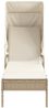 vidaXL Sonnenliege mit Dach Beige Poly Rattan 368192 Bild 4