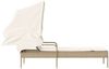 vidaXL Sonnenliege mit Dach Beige Poly Rattan 368192 Bild 5