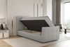 Boxspringbett Bett MARKOS 90x220cm Bettkasten Seite Links Türkis inkl. Topper Bild 2