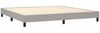 vidaXL Polsterbett, Stoff, 25,0 cm, Hellgrau, 200x200 cm Bild 4