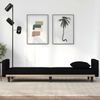 vidaXL Schlafsofa mit Kissen Schwarz Stoff 351877 Bild 3