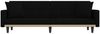 vidaXL Schlafsofa mit Kissen Schwarz Stoff 351877 Bild 4