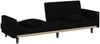 vidaXL Schlafsofa mit Kissen Schwarz Stoff 351877 Bild 5