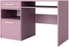 Schreibtisch Bado II, Farbe: Pflaume / Pflaume + Gold, 125 x 82 x 58 cm Bild 2