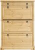 vidaXL Schuhschrank Corona 99x32x138 cm Massivholz Kiefer 4002788 Bild 4