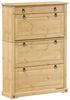 vidaXL Schuhschrank Corona 99x32x138 cm Massivholz Kiefer 4002788 Bild 2