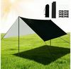 AKKEE Sonnensegel Sonnenschutz für Camping im Freien, 3-4 Personen, 3x3 m, mit Stangen Bild 2