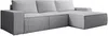 Vente-unique - AMELIA Sofa SamtStoff Grau - B 167 cm x H 85 cm x L 297 cm Bild 3