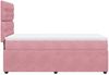 vidaXL Boxspringbett mit Matratze Rosa 80x200 cm Samt 3292201 Bild 5
