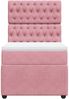 vidaXL Boxspringbett mit Matratze Rosa 80x200 cm Samt 3292201 Bild 4