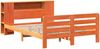 vidaXL Massivholzbett ohne Matratze Wachsbraun 150x200 cm Kiefernholz 3309883 Bild 3