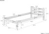 Unbehandeltes Massivholzbett Einzelbett 90x200 Fichte massiv mit wählbarem Zubehör V-60.60N-09Rollrost und Matratze inkl. Bild 4