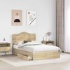 vidaXL Aufbewahrungsbett Sonoma-Eiche 120 x 200 cm Holzwerkstoff 3413522 Bild 3