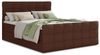 Boxspringbett Best Lux mit Fußteil, 2 Bettkästen, Bonell-Matratze und Topper, Polsterbett (Braun (Inari 24), 160 x 200 cm) Bild 4