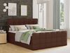 Boxspringbett Best Lux mit Fußteil, 2 Bettkästen, Bonell-Matratze und Topper, Polsterbett (Braun (Inari 24), 160 x 200 cm) Bild 5