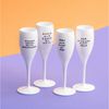 KOZIOL Sektglas CHEERS No. 1 SPRUCHREIF Glas 100 ml mit Druck, 4 Motive, 4-tlg, Kunststoff, spülmaschinengeeignet Bild 2