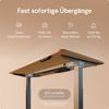 Desktronic HomeOne Elektrisch höhenverstellbarer Schreibtisch 120x60cm Bambus/Grau mit Memory-Funktion, Anti-Kollisions Technologie, USB-A und USB-C-Ladeanschlüssen Bild 3