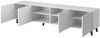 TV-Lowboard Fusbo 200, Schwarz / Schwarz + Gold, 201 x 53 x 42 cm Bild 5