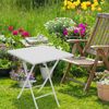 Relaxdays Gartentisch BASTIAN, klappbar, 74 x 80 x 80 cm Bild 2