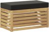 vidaXL Outdoor Hocker Bank Weiß 80 x 43 x 45 cm Massivholz Akazie 901690 Bild 2