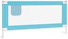 Kleinkind-Bettschutzgitter Blau 180x25 cm Stoff Bild 2