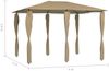 vidaXL Pavillon mit Pfostenabdeckungen 3x4x2,6 m Taupe 160 g/m² 313612 Bild 5