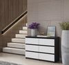 Furnica Kommode Sideboard 6 Schubladen - Anthrazit H70cm B100cm T33cm Bild 5