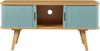 TV Schrank Tysvær 120x40x58 cm Bambus/Blau [en. casa] Bild 4