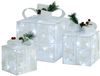 vidaXL Geschenkboxen Deko-Set 3 Stk. Weiß Outdoor Indoor 329766 Bild 2