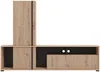 Vente-unique - BELUTZY TV unit Holz, Platte SchwarzBeige - B 33 cm x H 139,5 cm x L 195,5 cm Bild 2